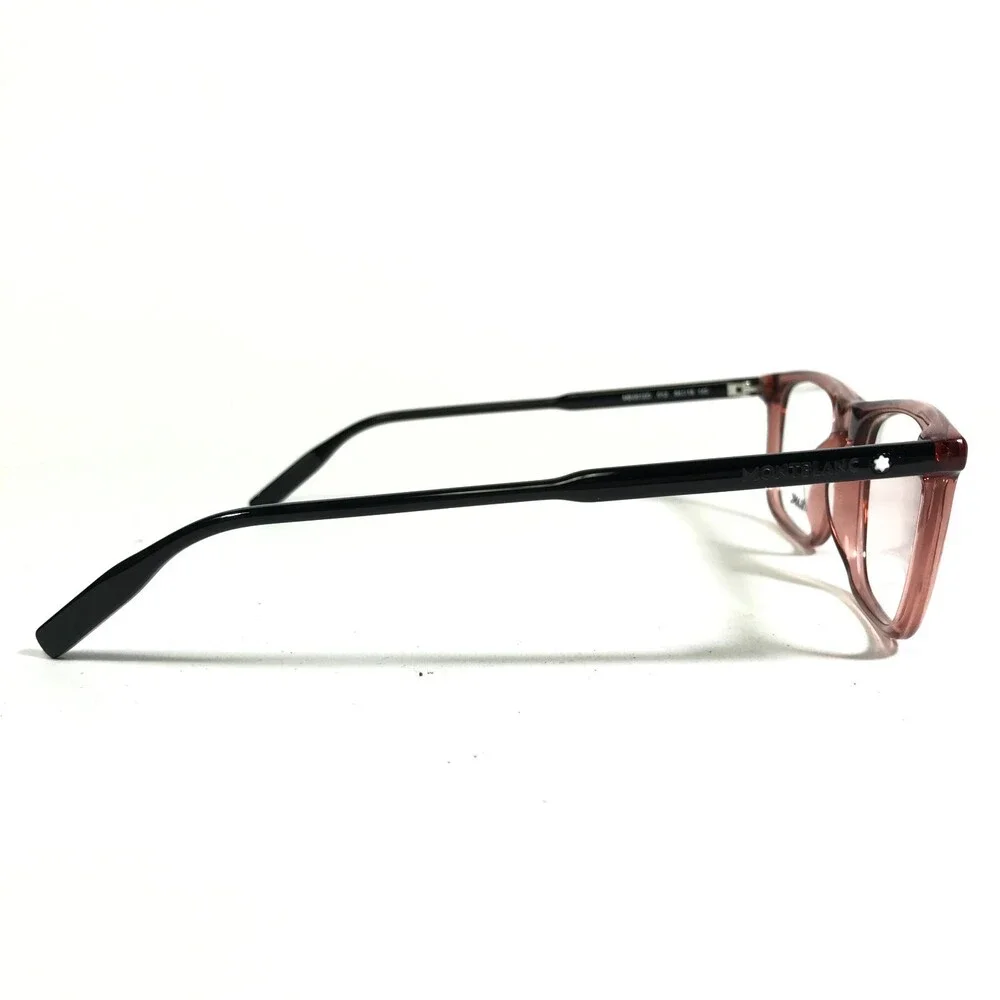Montblanc Eyeglasses Frames MB0012O 012 Black Red Rectangular Full Rim 54-18-145